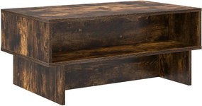 vidaXL Masă de cafea Stejar fumuriu 80 x 46 x 35 cm Lemn compozit