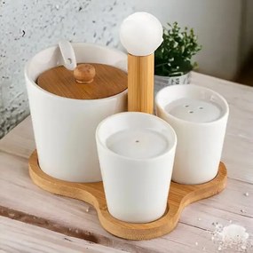 Set de condimente Florina Adria, alb