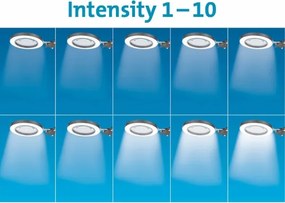 Lampă LED dimabilă de masă cu lupă Extol LED/8W/5V 2900/4500/7500K negru