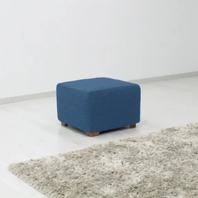 Husă multielastică pentru taburet Denia albastru, 40- 60 cm