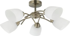 Lustră aplicată DONNA 5xE27/60W/230V patină