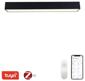 Plafonieră LED dimabilă CANTO 50W/230V negru Tuya Immax NEO 07074-90 + telecomandă