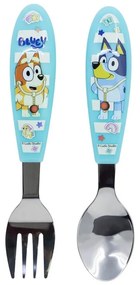 Bluey Yummy set de tacâmuri ergonomice din metal - 2 bucăți