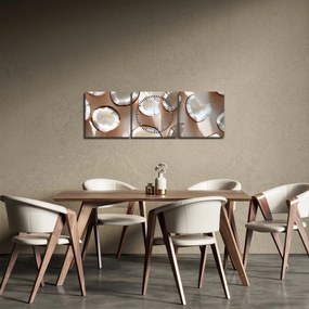 Tablou - Nuci de cocos (cu ceas) (90x30 cm)