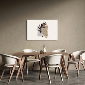 Tablou - Abstracție cu frunze tropicale N⁰1 (90x60 cm)