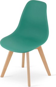 OFERTA Scaun verde KITO cu picioare din fag II. calitate