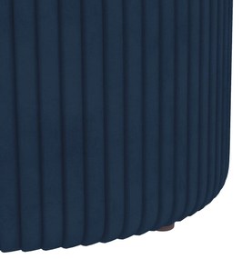 HOMCOM Puf scaun-taburet pentru picioare cu depozitare interioară din catifea 36 x 36 x 44 cm pentru sufragerie dormitor bleu | Aosom Romania