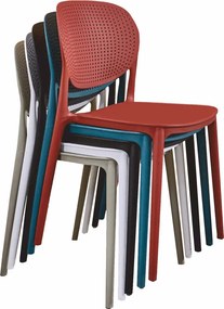 Scaun stivuibil, galben, FEDRA NEW