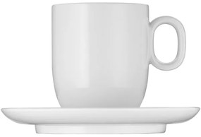 WMF Barista set 2 căni cafe creme cu farfurii, 170 ml, alb