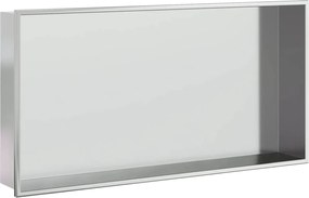 vidaXL Nișă de duș, argintiu periat, 62x32x9 cm, oțel inoxidabil