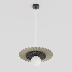 Lustră suspendată UMBRA 1xG9/8W/230V negru/bej