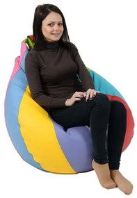 Fotoliu Nirvana Hobbit Pufrelax, Material Piele ecologica - Mozaic