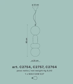 Lustra retro realizata manual din ceramica Bumbum