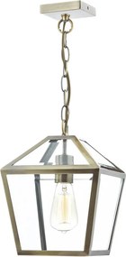 Där Lighting CHU0175 - Lustră cu lanț CHURCHILL 1xE27/60W/230V alamă