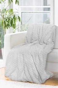 Pătură moale de culoare gri deschis, groasă 150 x 200 cm Lăţime: 150 cm | Lungime: 200 cm