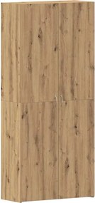 vidaXL Dulap pentru pantofi Maro 80 x 35.5 x 180 cm Lemn compozit