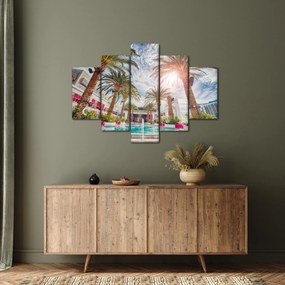 Tablou - palmier cu bazin (150x105 cm)