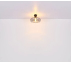 Plafoniera design modern Giuseppe negru, fumuriu