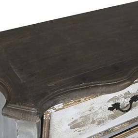 Comoda Grey din lemn antichizat 135x42x90 cm