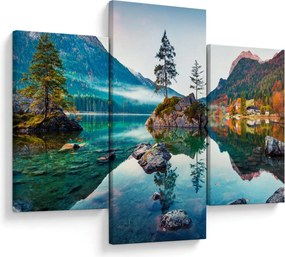 Tablou - Lacul Hintersee, Alpii Bavarezi, Austria (90x60 cm)