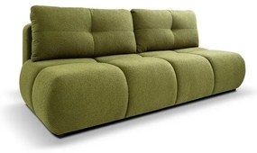 Canapea extensibilă 3 locuri cu spațiu de depozitare NUORO, verde