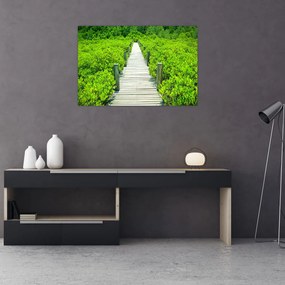 Tablou - poteca din lemn (90x60 cm)