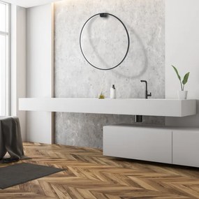 Aplica LED SATURNO 46W, 230V, Ø80 cm, IP44, antracit