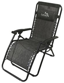 Scaun pliabil ajustabil antracit