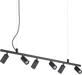 Lustră LED pe cablu Ideal Lux DYNAMITE 6xGU10/7W/230V negru