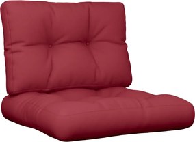 vidaXL Perne de paleți, 2 buc., roșu vin, material textil