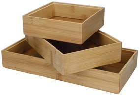 Organizatoare de sertare din bambus în set de 3 Copco - Kitchen Craft