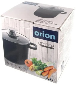 Oală cu capac din sticlă Orion Grande , 2,2 l