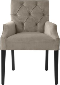 Scaun cu brate design elegant LUX Atena, catifea gri 113795 HZ