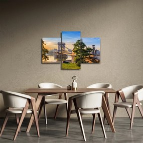 Tablou - Pod peste râu, Budapesta, Ungaria (90x60 cm)