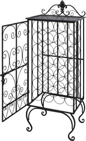 vidaXL Suport sticle de vin pentru 28 de sticle, metal