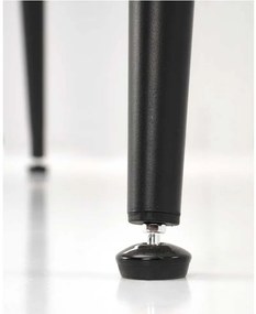 Masă de bucătărie Webster 120 cm, marmură / negru