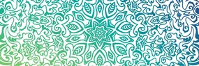 Tablou Mandala albastru-verde