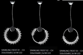 Lustra LED moderna Vision design LUX cristal SPARKLING FROST 35cm