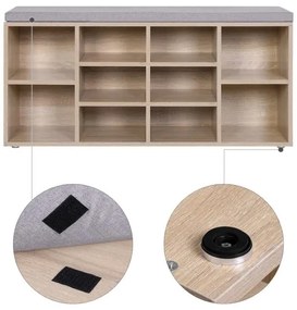 Pantofar VOREN maro/gri