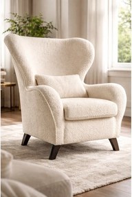 Fotoliu cu spătar înalt Miuform Miuf, bej