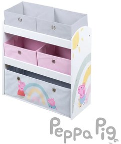 Organizator de jucării pentru copii 63.5x29.5x67 cm Peppa Pig – Roba