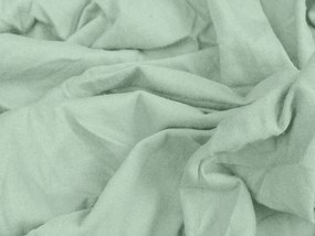 Cearsaf Jersey EXCLUSIVE cu elastic verde menta 90 x 200 cm