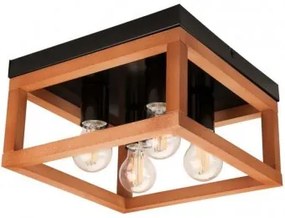 Plafoniera rustica 4 becuri E27 Villy 46006 Lamkur