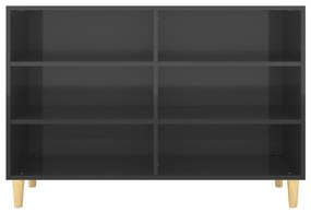 Servanta, negru extralucios, 103,5x35x70 cm, PAL negru foarte lucios, 1, negru foarte lucios