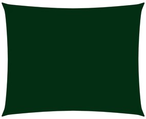Parasolar verde inchis, 4x5 m tesatura oxford dreptunghiular