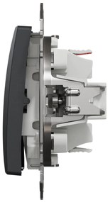 Intrerupator cap scara, 10A, IP20, Antracit , Schneider Sedna Design