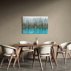 Tablou - Pescărie turcoaz, Biei, Japonia (90x60 cm)