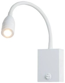 Aplica cu spot LED stil minimalist Hotel alba