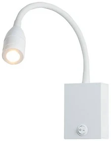 Aplica cu spot LED stil minimalist Hotel alba