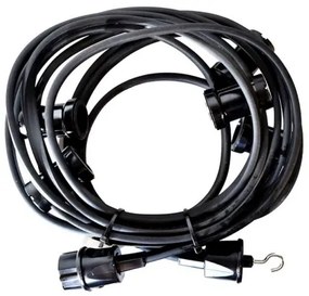 Șir decorativ exterior GIRLANDA 17 m 15xE27/15W/230V IP44